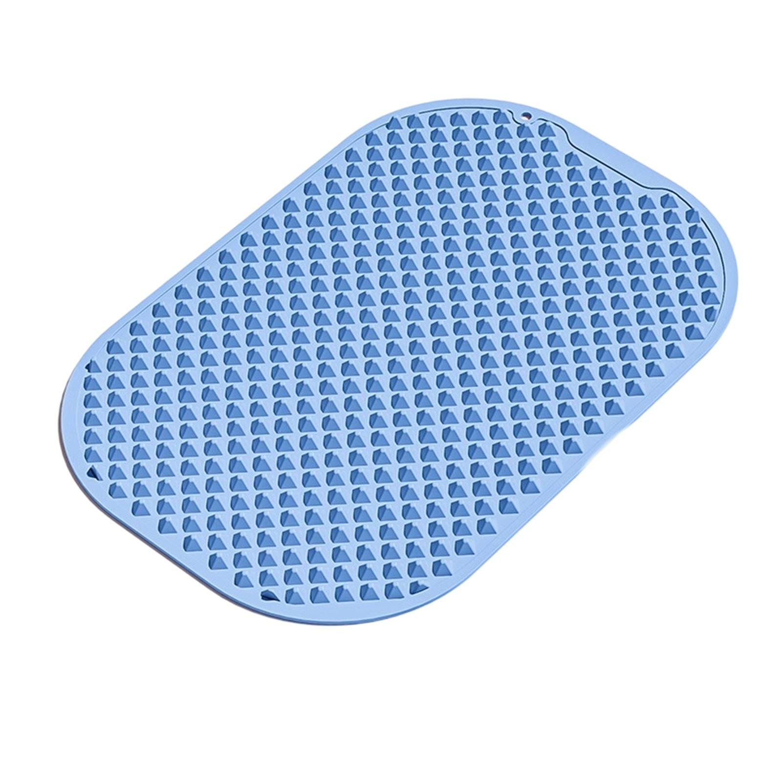 

Silicone Foot Massage Pad, Double-sided Use, Large Foot Relaxation Reflex Pad, Foldable Foot Acupressure Pad, Relieves Pain And Fatigue One Size небесно-голубой