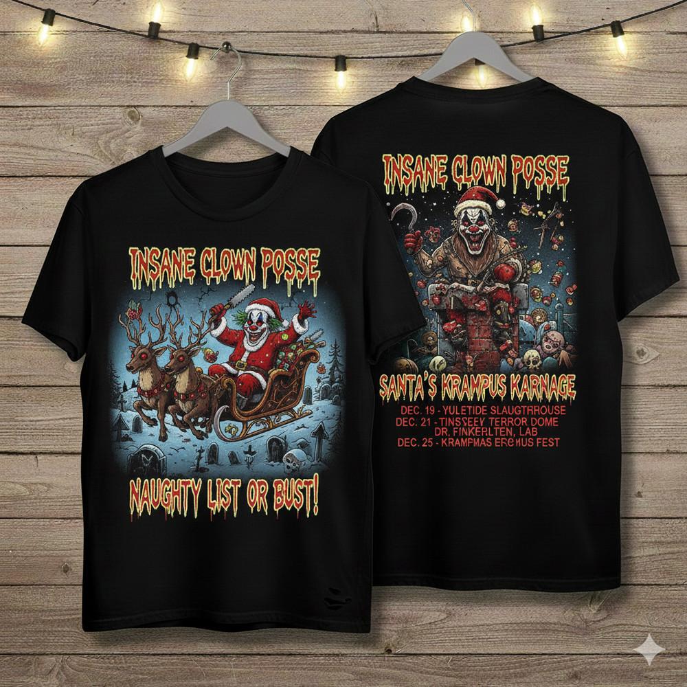 

Insane Clown Posse Band Xmas T-shirt Unisex Gift For Family US1739 Unisex T-Shirt L