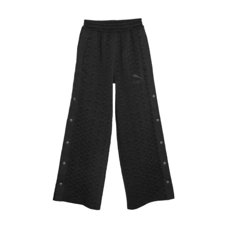 Puma Luxe Sport Однотонные Спортивные Модные Удобные Повседневные Брюки Унисекс Черные 620853-01 M