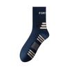 Men's Mid-Calf Cotton Socks: Spring/Autumn Style, Sweat-Absorbing, Odor-Resistant for Teenagers, Casual Sports, Running, Basketball.
