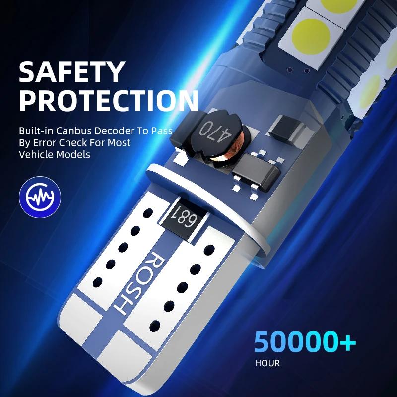 2×T10 W5W LED Clearance Parking Lights Bulbs 168 No Error For BMW 3-Series E66 E46 E90 E36 E91 Touring Compact Coupe Convertible yb2