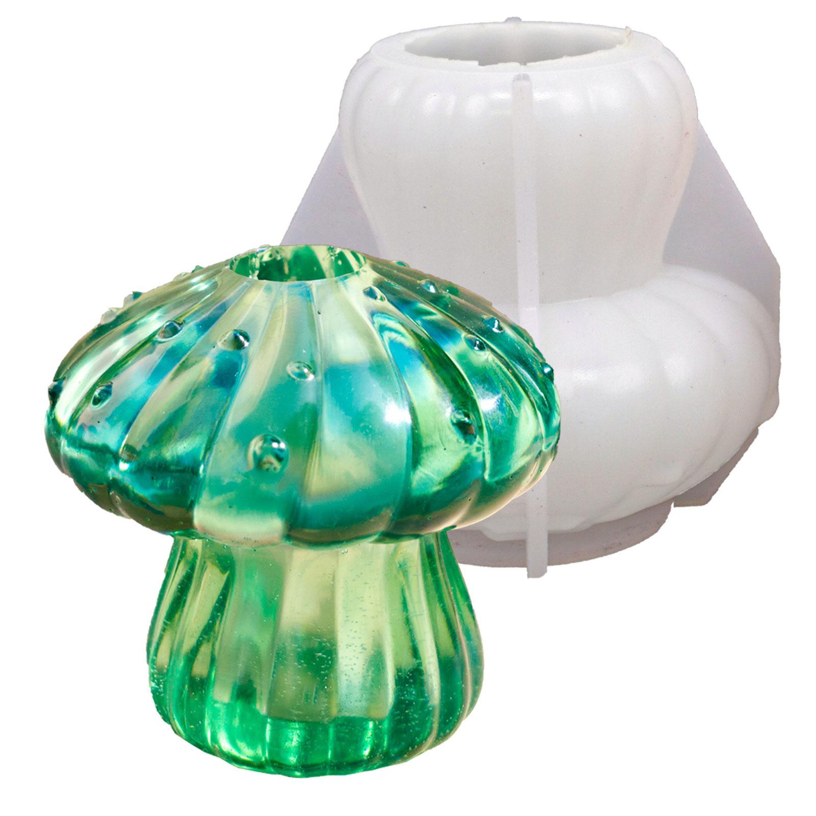 Silicone Mold Candle Accessories Molds Mushroom Shape Candle Holder Mold Candle Bracket Mold Silicone Texture for Candle 1