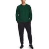 Under Armour Solid Color Cotton Knit Crew Neck Training Sweatshirt Men Sweatshirt Green 1379685-322