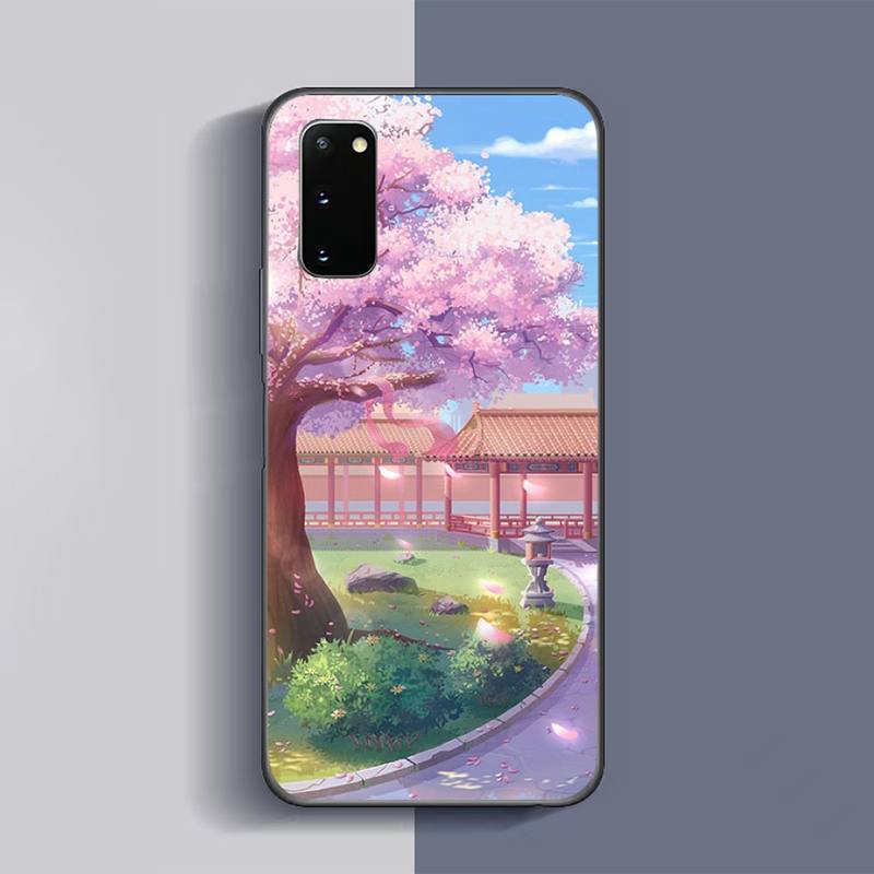 Custodia per telefono Fiori di ciliegio per Samsung Galaxy S6 S7 Edge Plus S9 S20Plus S20ULTRA S10lite S225G S10 Note20ultra