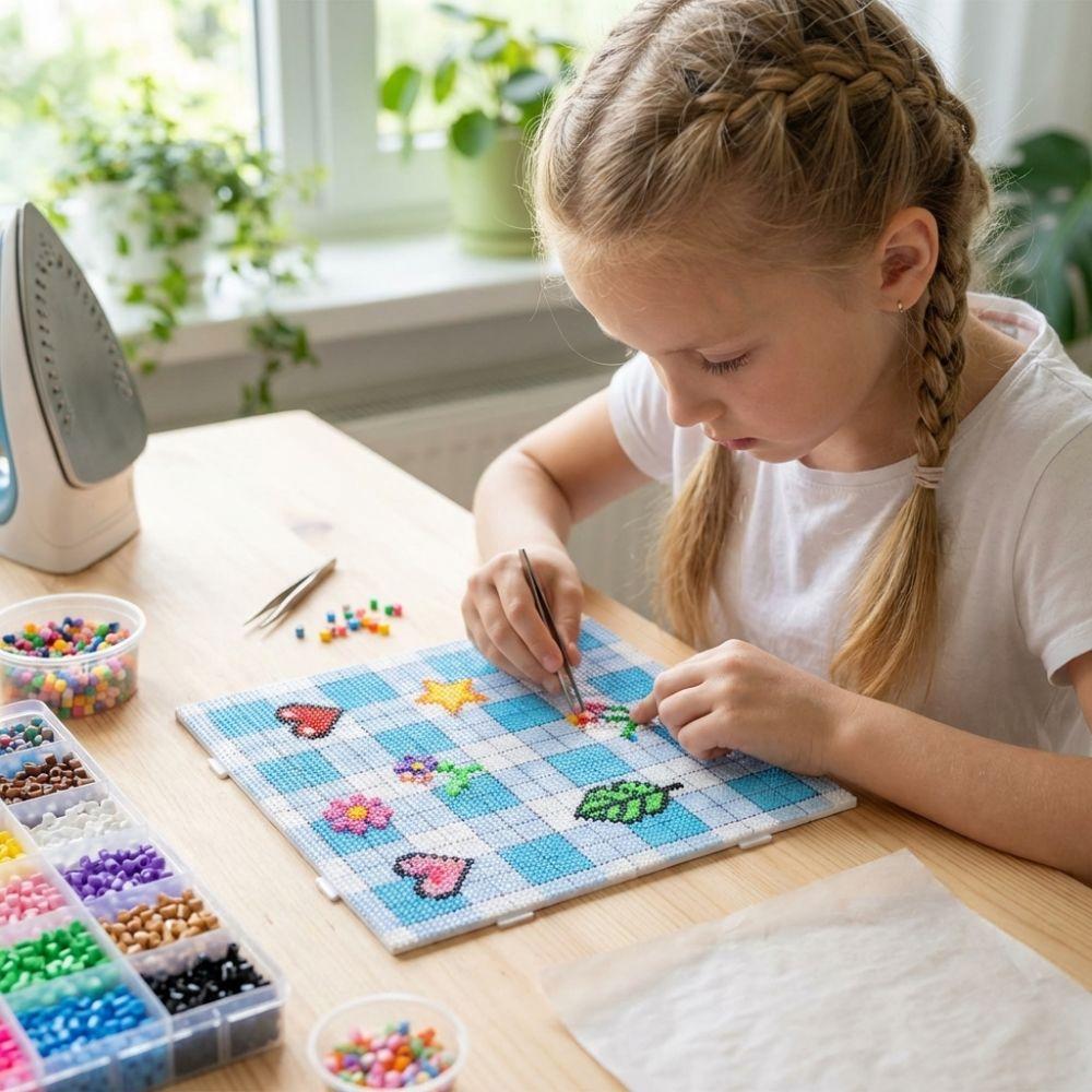 2.6mm Beads Fuse Beads Pegboards Heat Resistant Hama Beads Pegboards  Puzzle Making