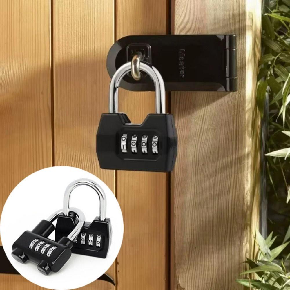 Waterproof Combination Padlock 4 Dial Digit Digit Combination Lock Password Padlock Warehouse Door