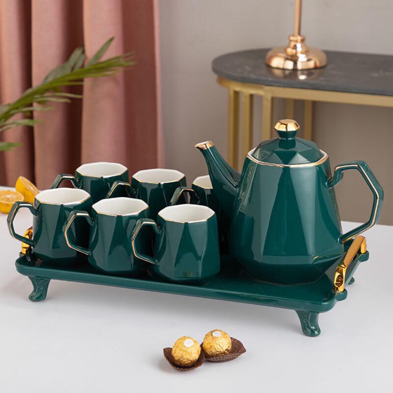 Handton Ceramic Teapot and Teacup Set