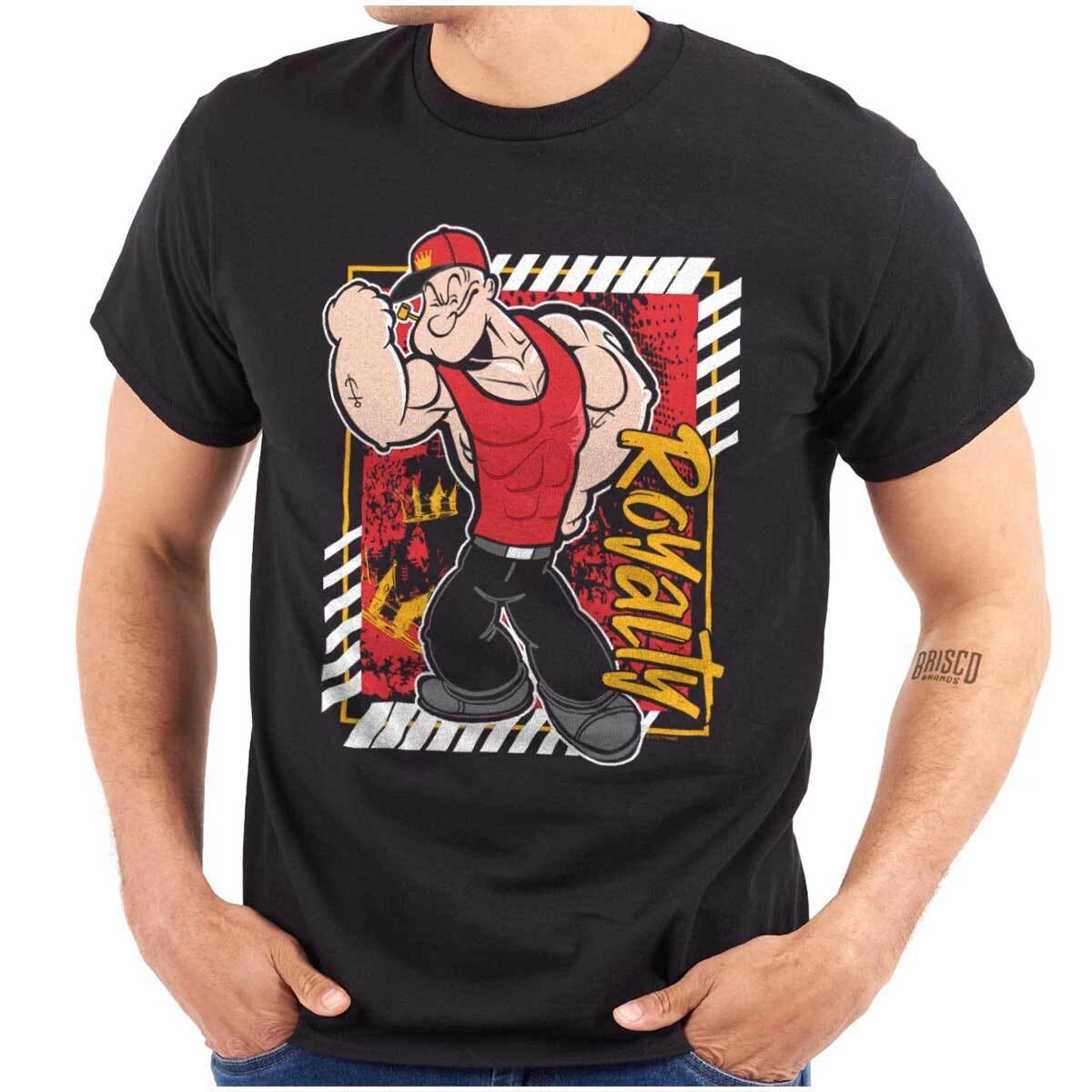 Urban Popeye the Sailor Man Royalty Fist Womens or Mens Crewneck T Shirt Tee XS