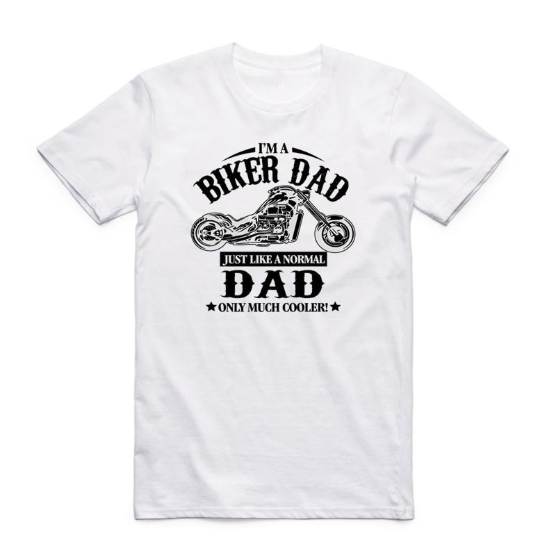 

2019 Print I m A Biker Dad Grandpa Men T Shirt Summer Short Sleeve O-Neck Casual Motorcycle Homme Tshirt 4XL
