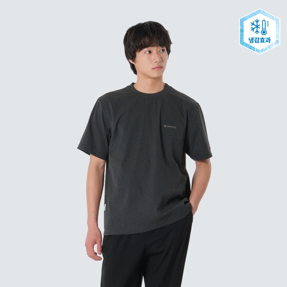 [Snowpeak] Minute Round Neck Short Sleeve T-shirt Charcoal (S26MMFTS72) 95(M)