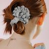 Mellotory Shirring Satin Scrunchie (sky Blue)
