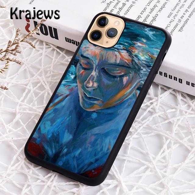 Krajews Abstract Art Underwater Boy Girl Phone Case For IPhone 18 17 Air 16 15 14 plus 11 12 13 pro max coque Shell Fundas