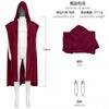 Halloween Gothic Hooded Robe Costume With Chain Detail Medieval Wizard Priest Cosplay Outfit Party