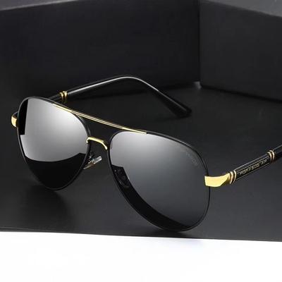 Polarized Sunglasses, Men'S Metal Sunglasses, Toad Glasses, Driving Glasses 901 Retro Large-Frame Glasses.