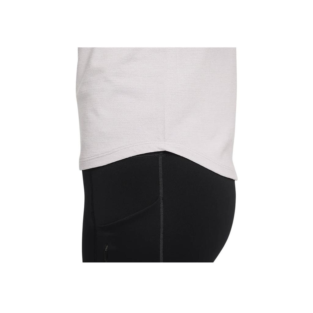 Nike Solid Color Quick-Dry Round Neck Casual Long Sleeve T-Shirt Women Tops Gray Purple FB6846-019