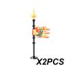 Middle Ages Empire Flag Pole Building Blocks Military Castle Lion Teutonic Knight Soldier Figures Roman Warrior Sheild Brick Toy