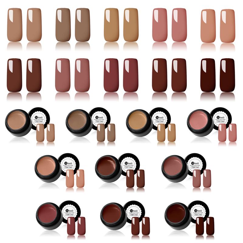 Mtssii 21 Colors Painting 5ML UV&Led Polish Paint Art Design Drawing Nail Gel Lacquer Decoration