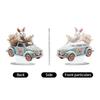 2D Flat Acrylic Easter Egg Bunny Scene Ornament For Festive Decoration