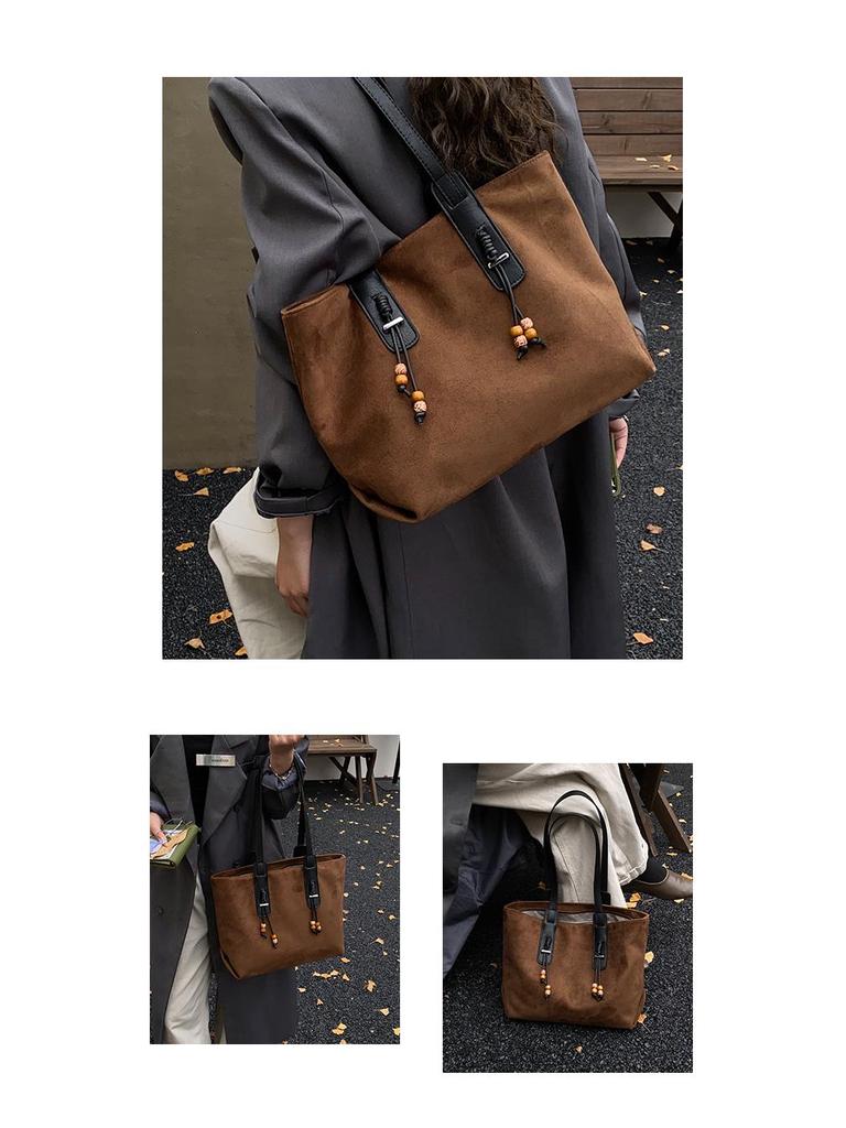 Damen Handtasche mit großem Fassungsvermögen, lässig, aus weichem Leder - 2025 Vielseitiger Single-Shoulder-Achselhöhlen-Stil