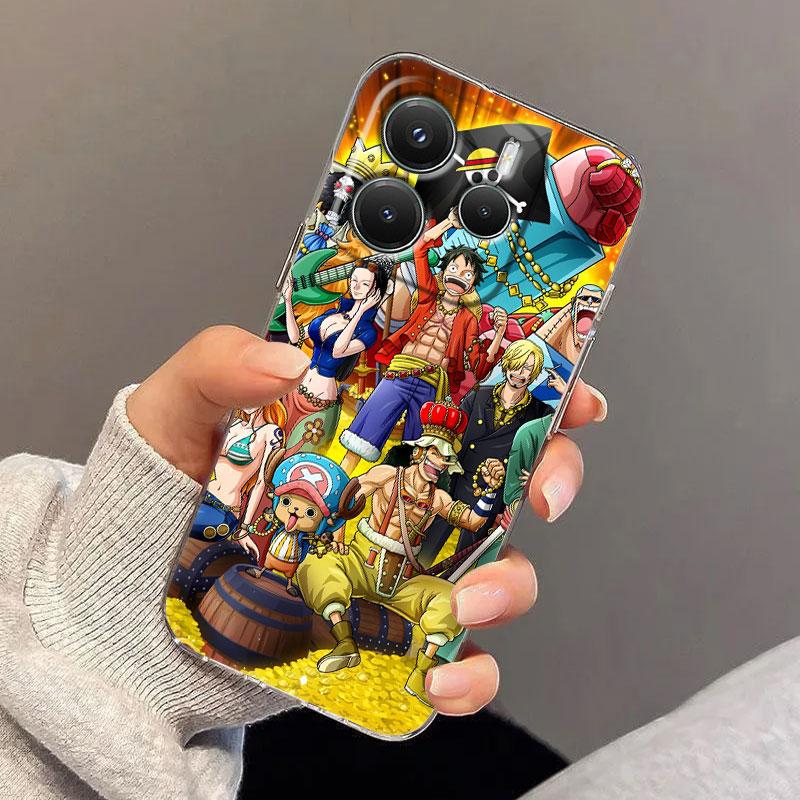 Straw Hat Luffy Case For Xiaomi Redmi Note 15 14 13 12 11 Pro Plus O-One Pieces Cover For Redmi 15C 15 14C 13C Clear Phone Cases