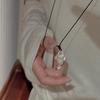 S925 Sterling Silver Niche Design Sense Retro Vase Simple Necklace Korean Style Fashionable Sweater Chain