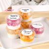 50Pcs Clear Disposable Plastic Dessert Cups with Lid Mousse Cake Holder Acrylic Food Packaging Box In 150/250/380ml Sizes
