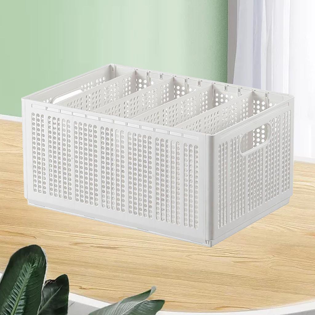 Closet Foldable Pants Storage Box Pure White Adjustable Dividers Rugged Divided Clothing Storage