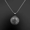 Pendant Flower Disc Shape Unisex Retro Hip Hop Necklace
