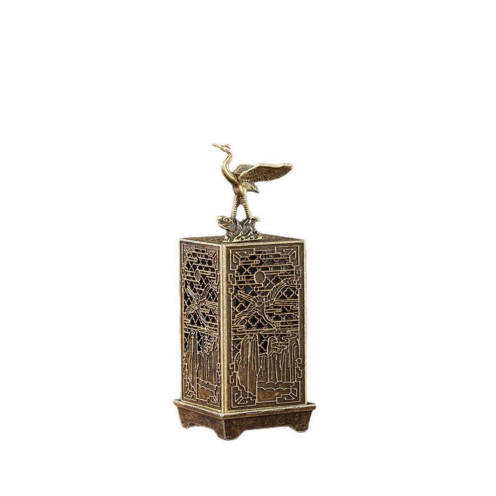 

Durable Square Incense Stick Burner Vertical Hollowed Out Small Incense Censer Aroma Burner Office Decoration