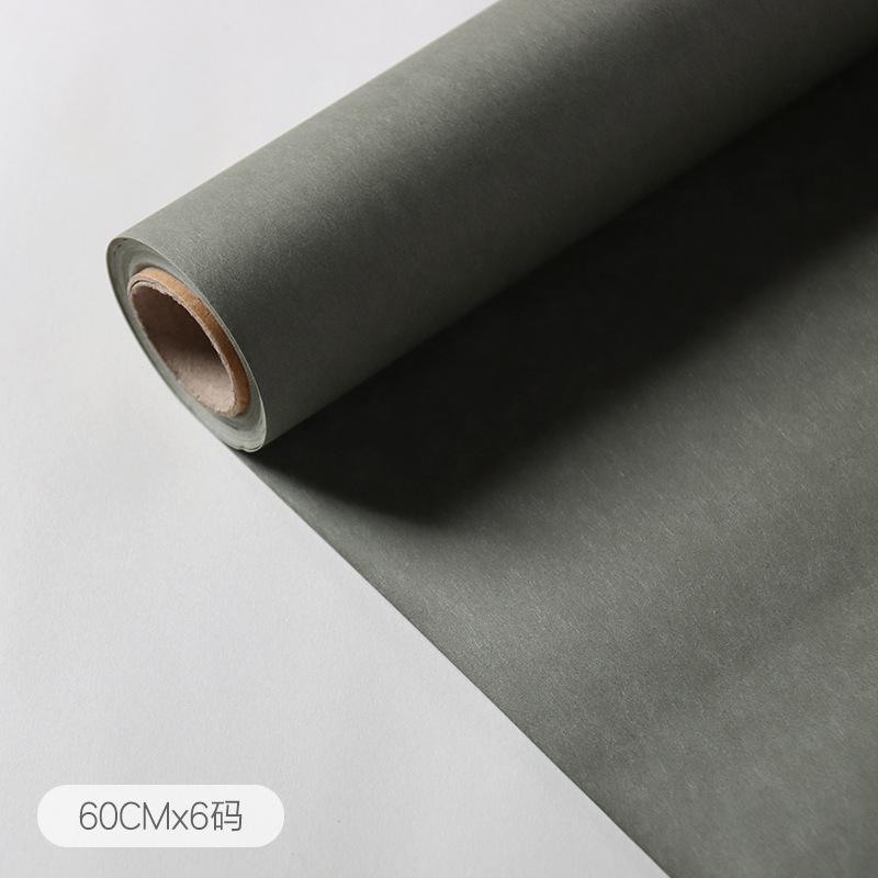60cmx6yards/1rotolo Carta da Imballaggio Monocolore ad Alta Texture Pellicola Opaca Carta da Regalo per Bouquet di Fiori Bobina Carta da Imballaggio Fai da Te