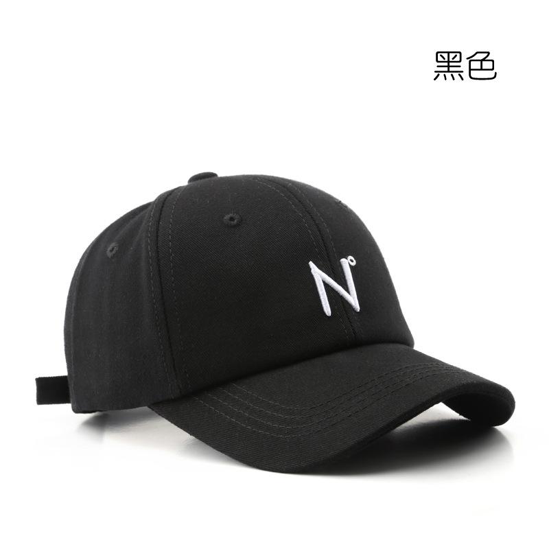 Fresh letter N curved brim baseball cap outdoor travel sunscreen sunshade sun hat couple cap