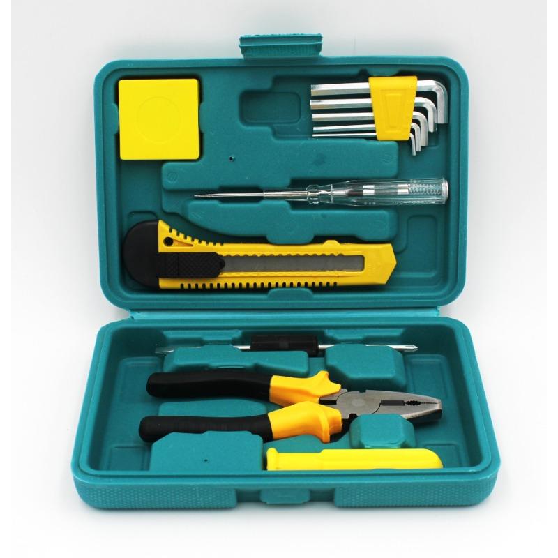8-piece Set 9-piece Set 12-piece Set 16-piece Set Car Home Dual-purpose Combination Toolbox Car Hardware Tool Set Gifts