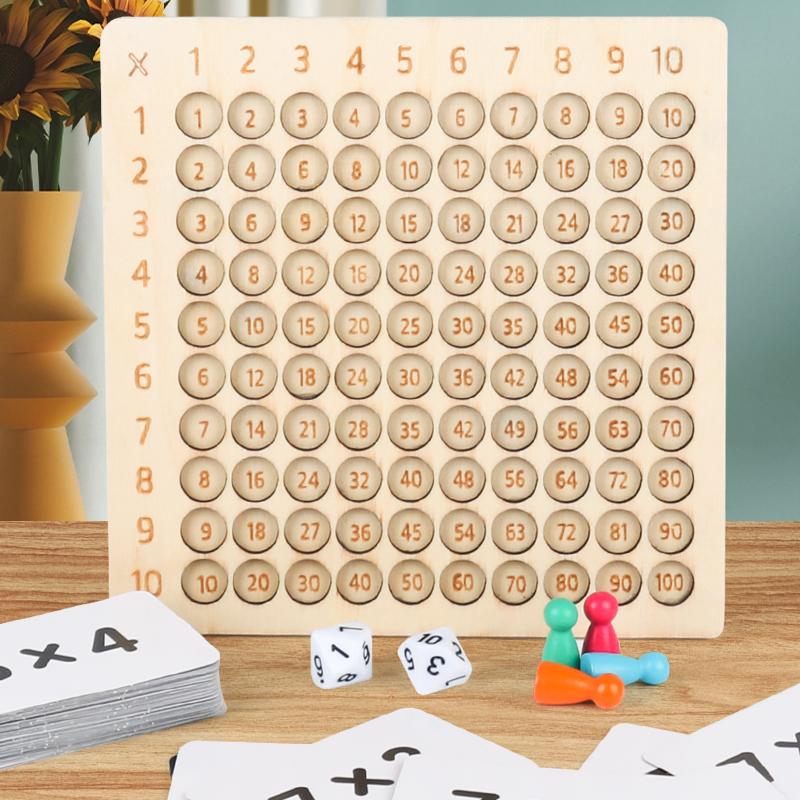 

Wooden 99 Multiplication Board Montessori Arithmetic Toys Multiplication Table Math Learning Counting Teaching Aids For Kids