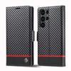 EUCAGR Carbon Fiber Flip Magnet PU Leather Wallet Phone Case for Samsung S26 Ultra S25 S24 S23 S22 S21 S20 S10 S9 S8 Plus Cover