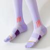 New Compression Fitness Long Tube Socks Elastic Anti-slip Sport Leg Pressure Sock Running Skipping Yoga Socks For Running Jump
