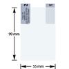 VITU Screen Protector Film, 2-Pack, 99x55mm (9.9x5.5cm)