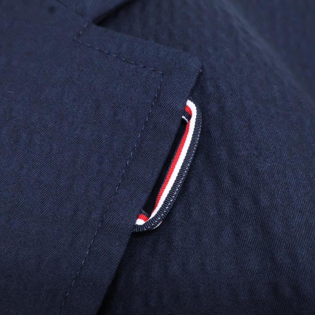 TOMMY HILFIGER [Domestic regular] MW0MW13179 Seersucker blazer/ Jacket 46 NavyUsed