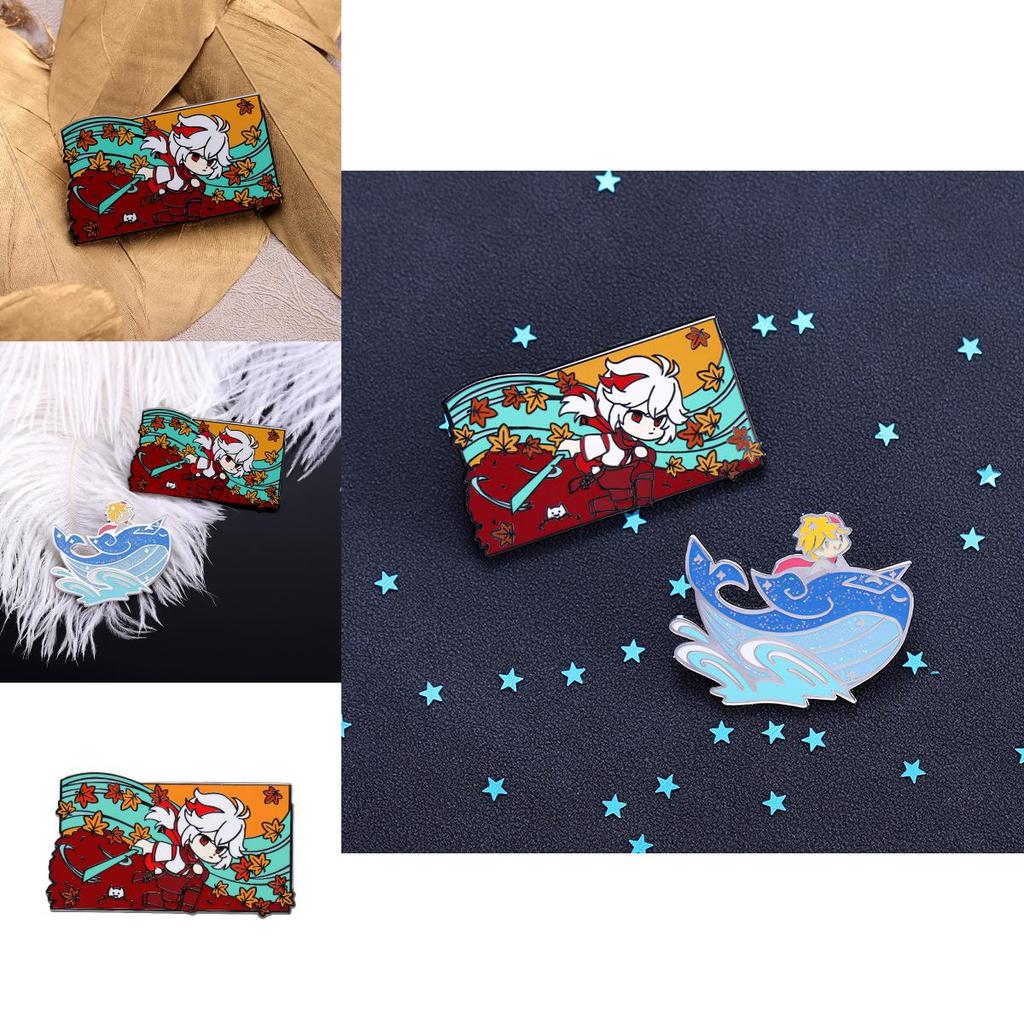 Character Cartoon Creative Metal Enamel Badge Charming Anime Style Brooch For All Occasions