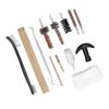 15PCS Barrel Cleaner Rod Kit Copper Hunting Shooting Supplies Cleaning Kit with Carrying Case Cotton Paper for Pipe Dust