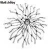Wuli&baby Vintage Art Design Sun Shine Brooches For Women Unisex 2-color Metal Round Party Casual Brooch Pins Gifts