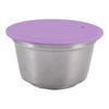 Stainless Steel Refill Coffee Capsules Reusable Coffee Filter Cup Set with Powder Cover for   Gusto