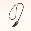 Obsidian Wolf Fang Business Protection from Adjustable for Men and Women [KOAI] Pendant/Necklace, Luck, Evil, Length,