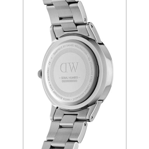 [Official Shop/2-Year Warranty/Official Import] Daniel Wellington DW Women's Iconic Link Unitone Watch, 28mm, Stylish Metal Silver Watch, Perfect Gift
