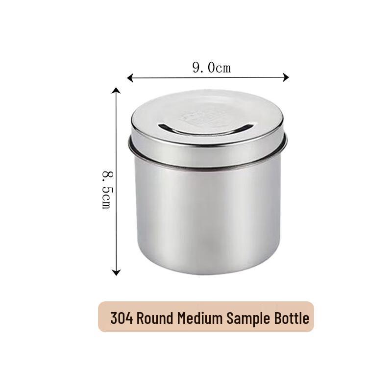 Rundes Lebensmittelproben-Glas-Set aus Edelstahl 304