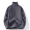 Men's Retro Japanese Knit Loose-Fit Sweater with Velvet Layer