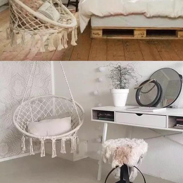 Nordic Tassel Hanging Chair - Indoor/Outdoor Swing for Kids & Adults