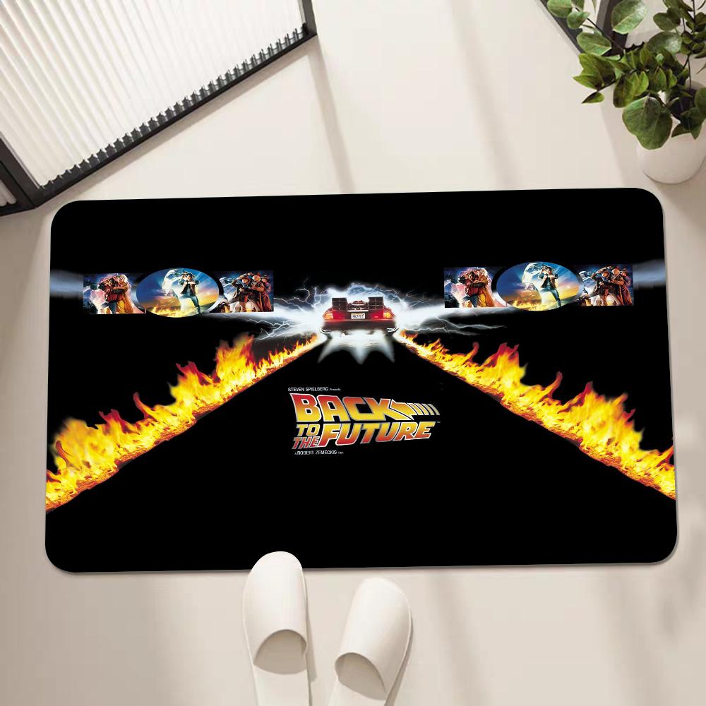 Back To The Future Long Rugs Cheaper Anti-slip Modern Living Room Balcony Printed Bedside Area Rugs