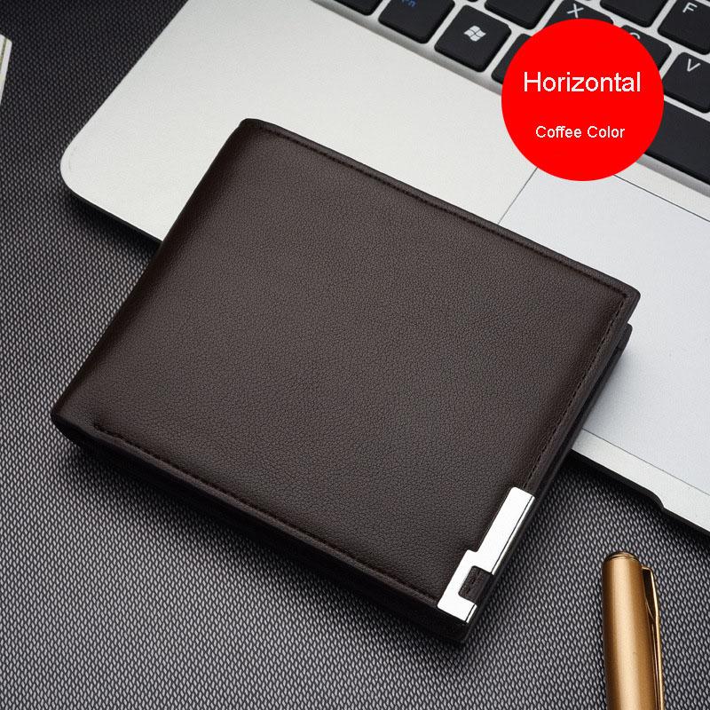 New Men's Wallet Short Multi-function Fashion Casual Draw Card Wallets Card Holders For Men Cardholder Bags Purse