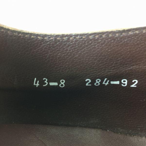 European Vintage SIR Plain Toe Business Shoes Brown size 43 27.0-27.5 Men's(USED)