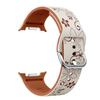 Silicone Carved Print Watch Strap for Samsung Galaxy Watch 8 Classic 46mm/Watch 8 40 44mm Bracelet for Samsung Watch 8 Wristband